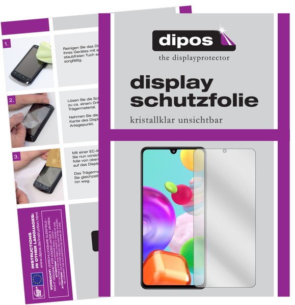 2X Schutzfolie FüR Samsung Galaxy A41 Klar Displayschutzfolie Display Schutz-image