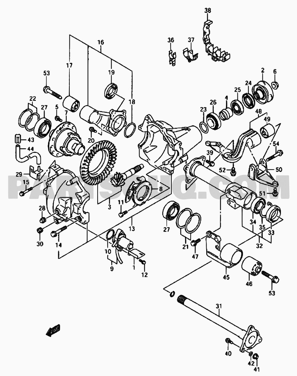 SUZUKI  車　部品 Front DIFFERENTIAL BEARING & SEAL KIT 04-06 fits SUZUKI XL7