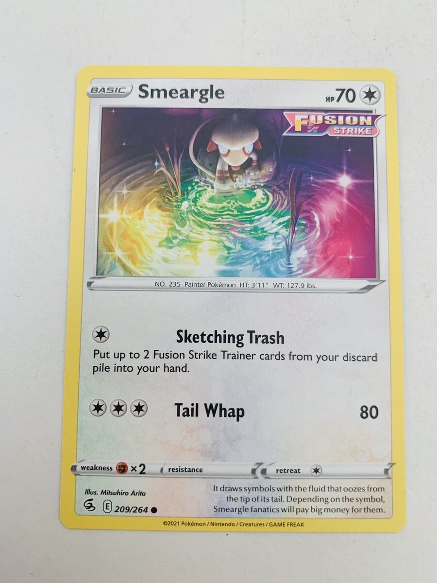 Pokemon TCG Fusion Strike Smeargle Card *209/264* | eBay Pokemon TCG Fusion Strike Smeargle Card *209/264* | eBay