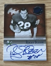 2008 Rocky Bleier /92 Press Pass Legends Saturday Signature Autograph Sapphire
