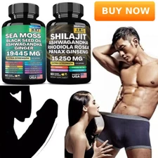 Dynamic Vitality Bundle - Sea Moss Multivitamin & Shilajit Power Combo 1set