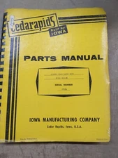 Cedarapids BSF-3R Rubber Tired Paver Unit Parts Manual, 29194