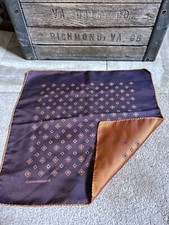 MASSIMO BIZZOCCHI silk double faced men's pocket square 13" x 13"
