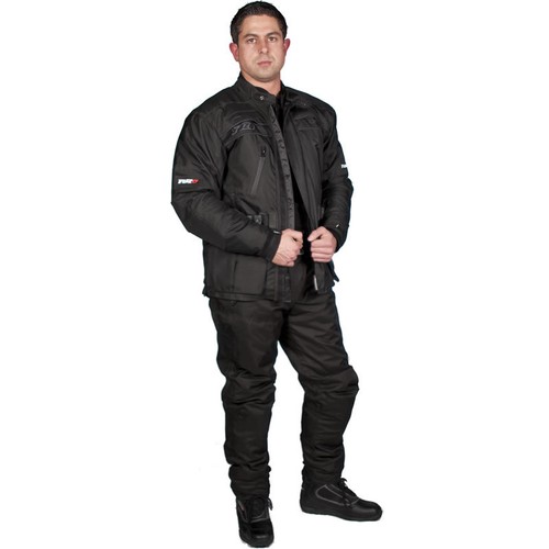 Tuzo Dakar Motorcycle Motorbike 100% Waterproof Men's Black Textile Jacket -T - Picture 3 of 3
