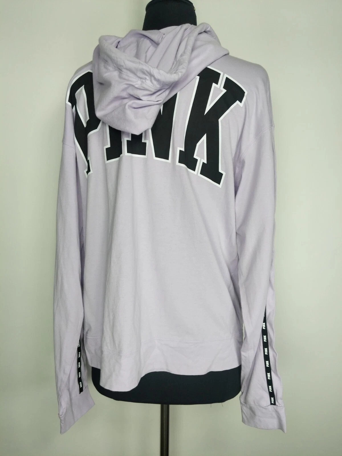 UNDERCOVER Felpa rosa Victorias Secret lavanda logo viola grafica manica lunga taglia M