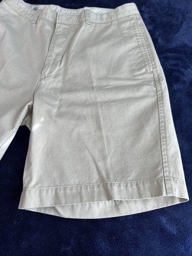 "Pantalones cortos para hombre Cutter & Buck frente plano caqui talla 34 entrepierna 9""" - Imagen 4 de 14