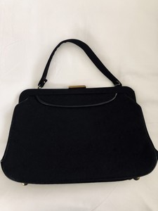 black suede purse