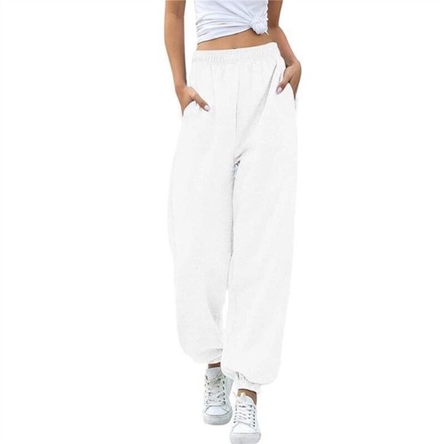 Stylish High Rise Women s Jogger Pants Workout Baggy Sweatpants with Pockets - Picture 16 of 38