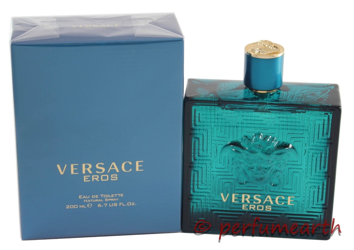 Versace Eros By Versace 6.7oz/200 ml. Edt Spray For Men New In Box
