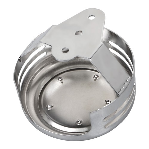 Round Horn Cover w/ 5 Hole Point Cover For Harley Softail Dyna Wide Glide FXDWG - Picture 18 of 22