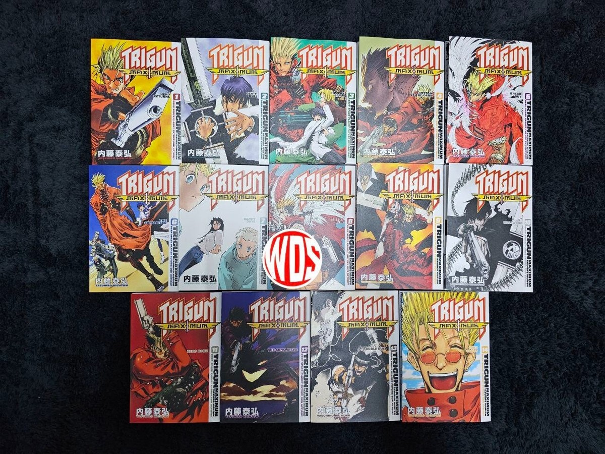 TRIGUN MAXIMUM Manga Vol 1-14 END English Complete Set by TRIGUN MAXIMUM Manga Vol 1-14 END English Complete Set by