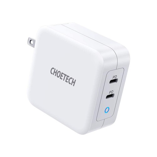 CHOETECH PD100W Dual USB Type-C Fast Charger Wall Charger for Phone 11 Pro HUY - Photo 2 sur 15
