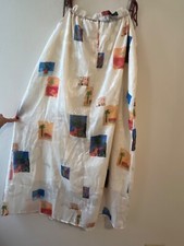 Pink Ripple A Line Mosaic Dress Summer Relaxed Multi Color Sz Sm MSRP $64