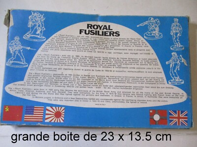 1/72 ATLANTIC 83 RARE BOITE GRAND FORMAT COMPLETE ROYAL FUSILIERS 54 PIECES