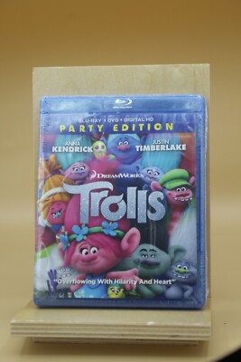 Trolls (Blu Ray DVD Expired Digital HD 2016) Party Edition BRAND NEW SEALED