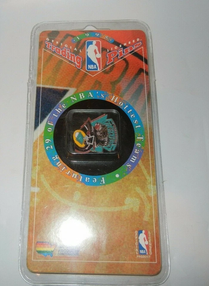 1995 Imprinted Products Licensed NBA Vancouver Grizzlies Logo Trading Pin New - Image 2 of 3