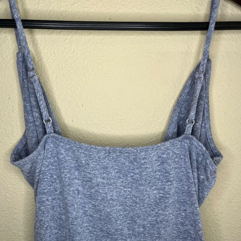 soprano talla grande gris claro simulado abrigo correa espagueti vestido Foto 3 de 4