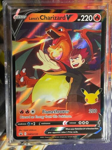 Lance's Charizard V SWSH133 Celebrations DIGITAL Pokemon TCG