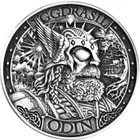 ODIN ASGARD 1oz .999 Silver Round Mythical Cities Series BU ANTIQUE in CAPSULE