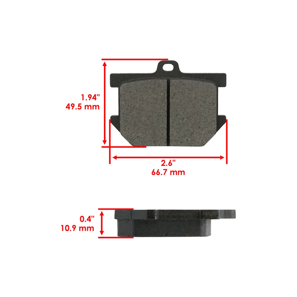 Front Rear Brake Pads for Yamaha XS750 XS750D XS750E XS750F XS750S 1977-1979 - Image 2 of 4