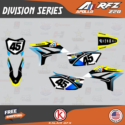 APOLLO ワンオフ Graphics Kit for Apollo Z20 Z40(RFZ Z 20 40) Division-yellow