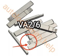10pcs Peugeot/Citroen/ Mercedes VA2 VA6 Key Blade Fits not for KeyDIY/Xhorse