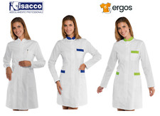 Isacco Camice CATALINA Manica Lunga Divisa Settore Alimentare Estetico Sanitario