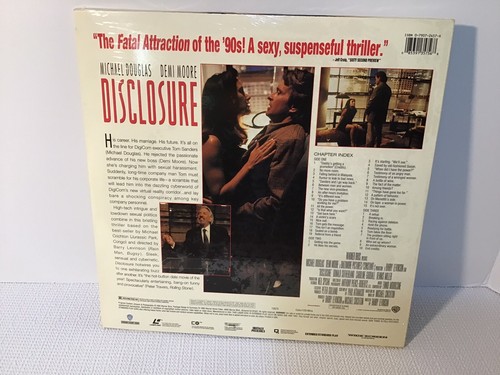 DISCLOSURE (2 Laser Disc) Brandneu - Fabrikversiegelt Demi Moore Michael Douglas - Bild 2 von 2