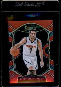 FACUNDO CAMPAZZO 2020-21 SELECT BASKETBALL RED CONCOURSE PRIZM RC /199 *9583