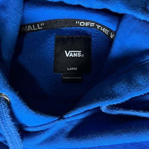 Suéter con Capucha Azul Real Fuera de la Pared Detalle Flor Campeones Vans 66 Para Hombre Talla L - Imagen 4 de 9