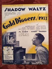 RARE Sheet Music Shadow Waltzx Gold Diggers of 1933 Al Dubin Harry Warren 1933