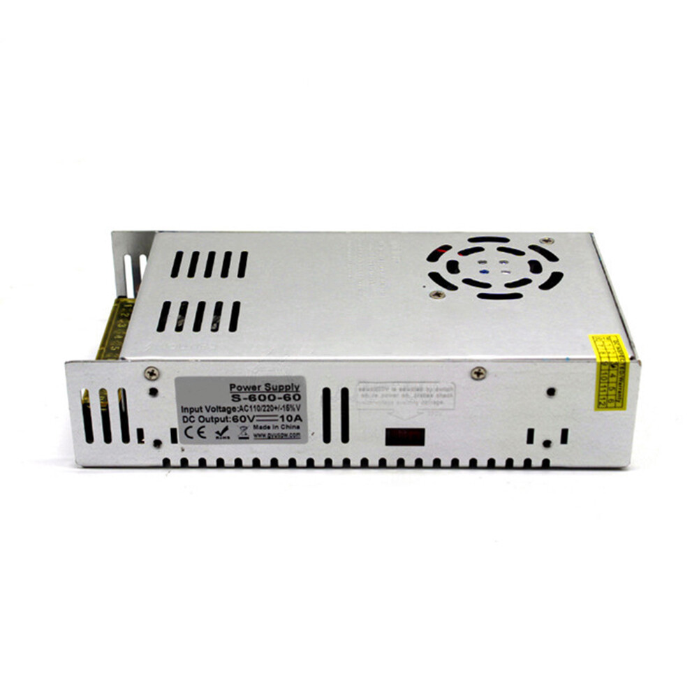 AC 110V/220V to DC 60V Switch Power Supply Driver Adapter Switching 10A 600W