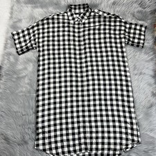 Madewell Womens Buffalo Plaid Check Courier Shirt Dress Size Small