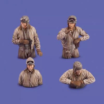 1/35 resin figures model kit US Tank Crew 4 man  unassembled unpainted