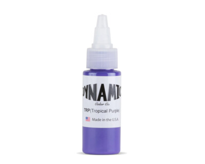 DYNAMIC TROPICAL PURPLE 1-oz Tattoo Ink Brite Vibrant & Dark Color Supply 