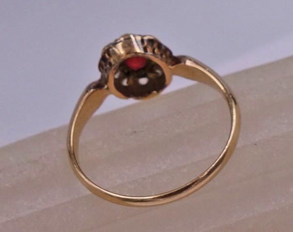 * Ruby ring ring with ruby brilliant diamond 0.40… - image 10