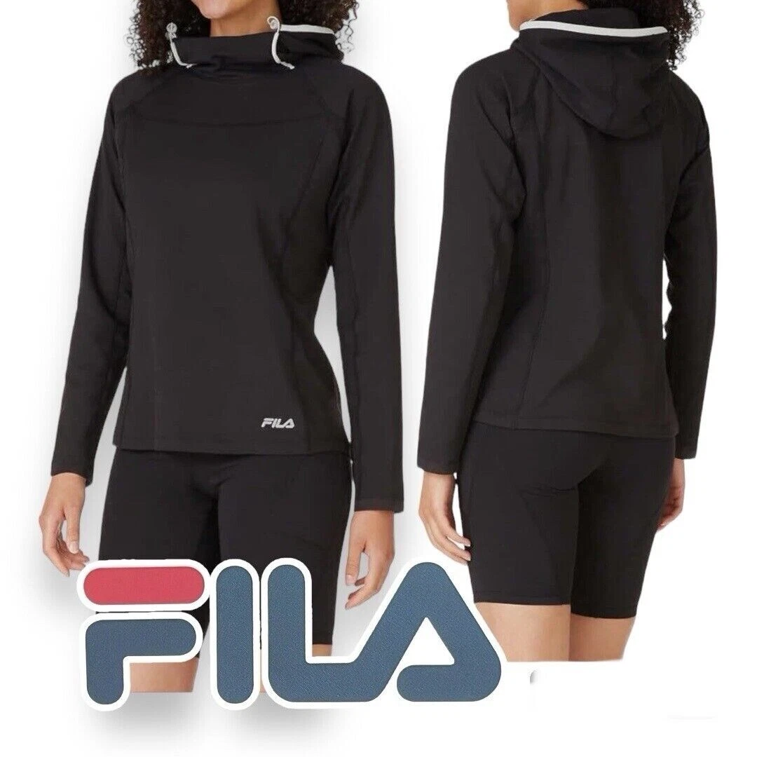 FILA Hoodie Long Sleeve Midweight Training Pullover, XL