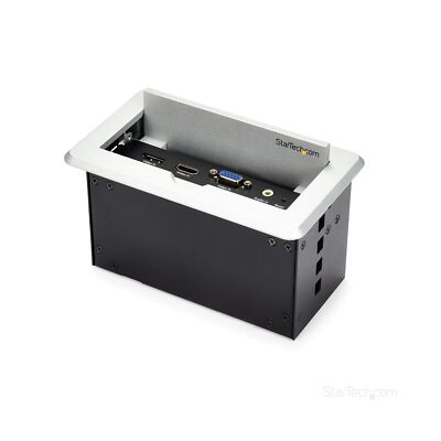 StarTech.com Conference Table Connectivity Pop up Box with AV and Data Ports ...
