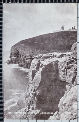 Alte Postkarte Swanage Anvil Point Leuchtturm