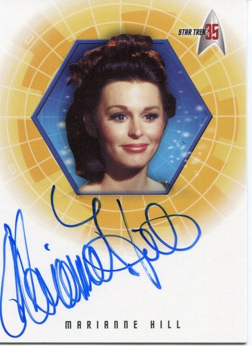 Star Trek 35th Anniversary Case Topper Autograph A33 Marianne Hill