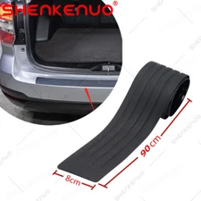 Car Rear Bumper Protector Trim Strip Trunk Sill Guard Scratch Cover Rubber