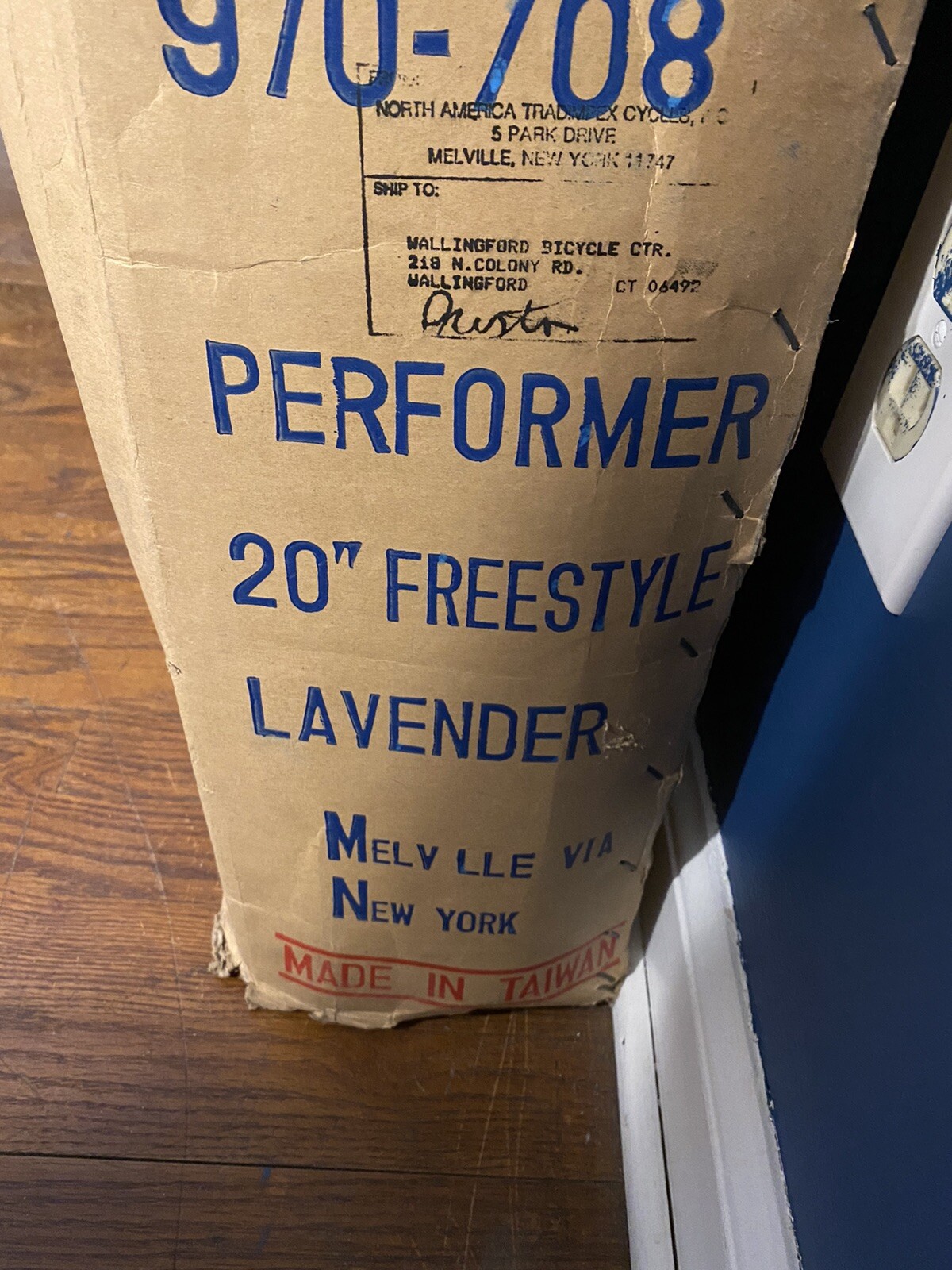 1987 GT Performer 20 Inch Lavender New In Box Never Assembled BMX NOS