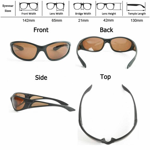 AP1073 Polarized Sport Sunglasses Brown /Yellow/ Grey Colors Fishing Sunglasses - Picture 3 of 6