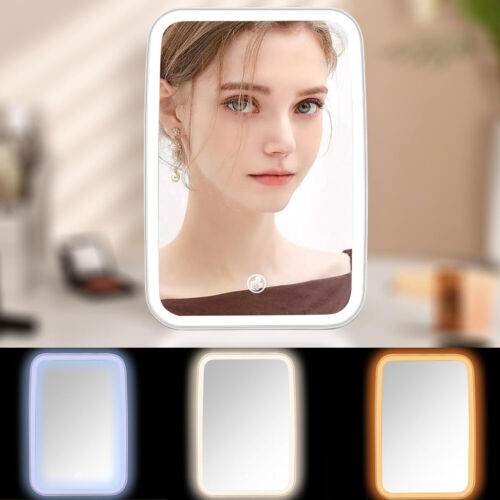 Specchio illuminato a LED specchio per trucco con illuminazione LED dimmerabile specchio per trucco - Foto 11 di 12