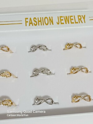 Wholesale 12 PC Assorted Fashion Costume Jewelry Rings Dozen