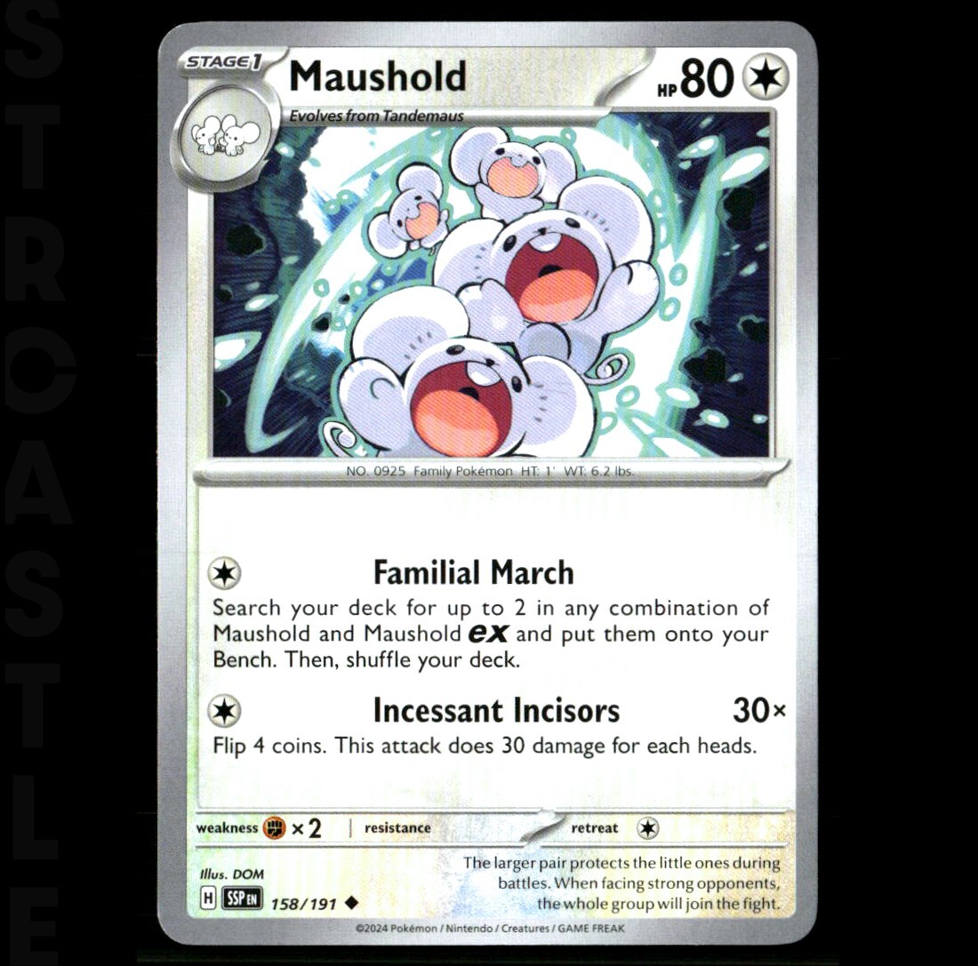 maushold pokemon card value Maushold 158/191 SSP Promo Scarlet & Violet Pokémon TCG