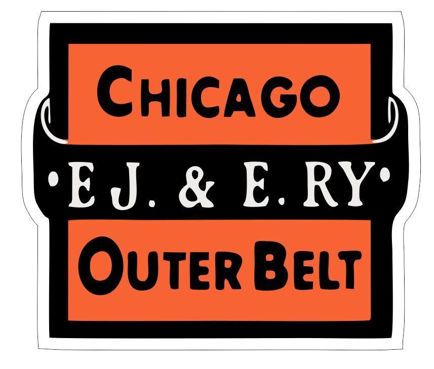 Chicago EJ & E RY Outer Belt Railroad Railway Train Sticker Decal