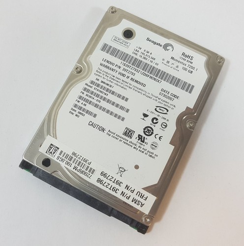 100GB Seagate ST910021AS SATA 2,5" Notebook Festplatte FRU 39T2799 39T2793