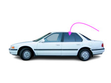 Fits: 1990-1993 Honda Accord 4Door Sedan Driver Side Rear Left Door Window Glass
