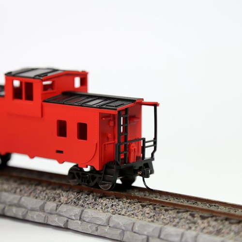 Evemodell Züge - bemalte unbeschriftete Nenngröße H0 36' Weitsicht Caboose Wagen - Bild 5 von 13